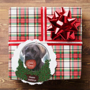 Cane Corso Kerstmis Ornament Kaart