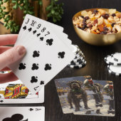 Cane Corso Kerstmis Pokerkaarten (Insitu)