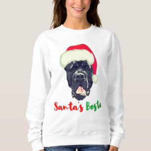Cane Corso Kerstmis Santa's Beste Vriend Familie P Trui