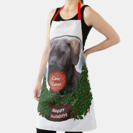 Cane Corso Kerstmis Schort