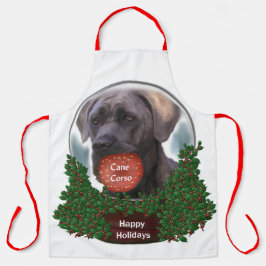 Cane Corso Kerstmis Schort