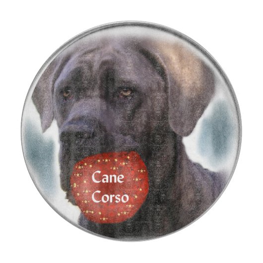 Cane Corso Kerstmis Snijplank (Voorkant)