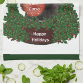 Cane Corso Kerstmis Theedoek (Gevouwen)