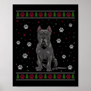 Cane Corso Kersttrui Xmas Huisdier Hond L Poster