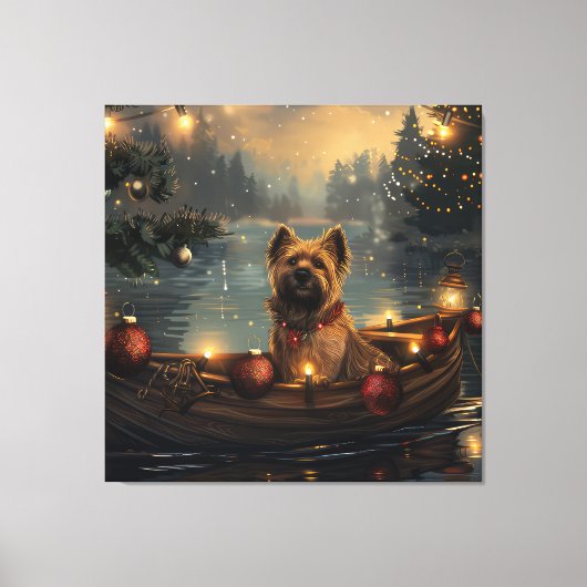 Cane Corso Kerstvakantie Canvas Afdruk (Voorkant)