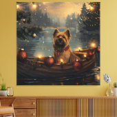 Cane Corso Kerstvakantie Canvas Afdruk (Insitu (Woonkamer))