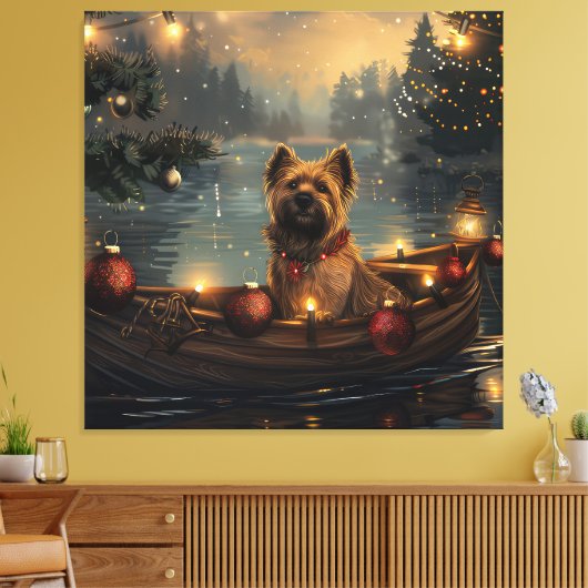 Cane Corso Kerstvakantie Canvas Afdruk (Insitu (Woonkamer))