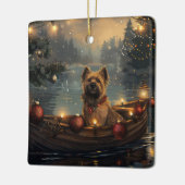Cane Corso Kerstvakantie Keramisch Ornament (Links)