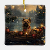 Cane Corso Kerstvakantie Keramisch Ornament (Voorkant)