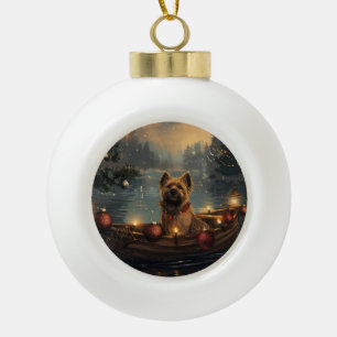 Cane Corso Kerstvakantie Keramische Bal Ornament