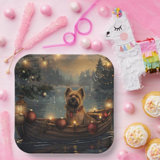 Cane Corso Kerstvakantie Papieren Bordje (Feest)