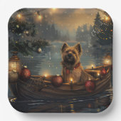 Cane Corso Kerstvakantie Papieren Bordje (Voorkant)