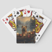 Cane Corso Kerstvakantie Pokerkaarten (Achterkant)