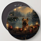 Cane Corso Kerstvakantie Ronde Button 6,0 Cm (Voorkant /achterkant)