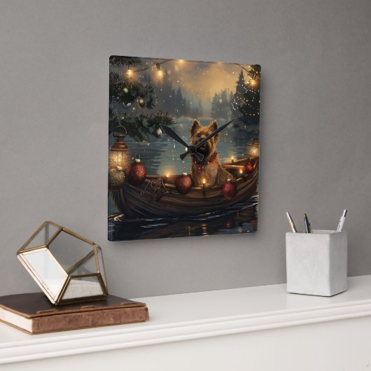 Cane Corso Kerstvakantie Vierkante Klok (Kantoor)