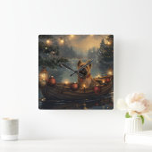 Cane Corso Kerstvakantie Vierkante Klok (Huis)