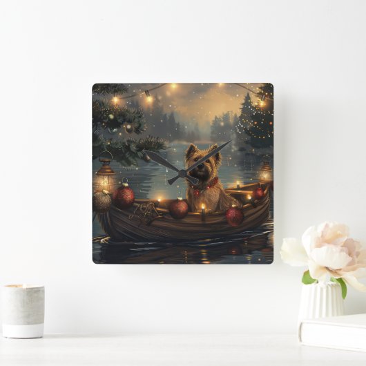 Cane Corso Kerstvakantie Vierkante Klok (Huis)