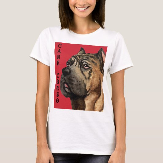 Cane Corso-kleurenblok T-shirt (Voorkant)