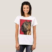 Cane Corso-kleurenblok T-shirt (Voorkant volledig)