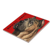 Cane Corso-kleurenblok Tegeltje (Zijkant)