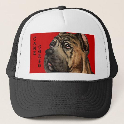Cane Corso-kleurenblok Trucker Pet (Voorkant)