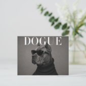 Cane Corso Luxe Mode Editorial Briefkaart (Staand voorkant)