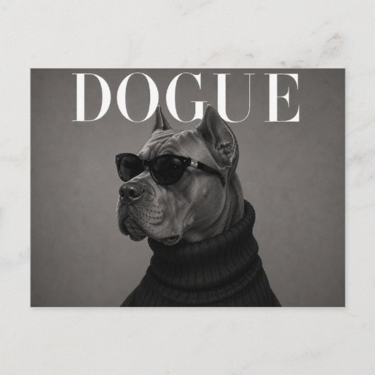 Cane Corso Luxe Mode Editorial Briefkaart (Voorkant)