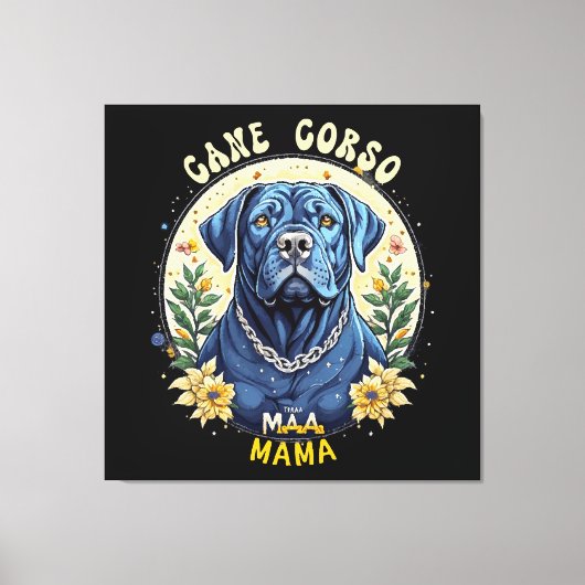 Cane Corso Mama Canvas Afdruk (Voorkant)