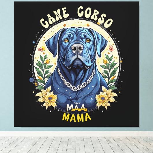 Cane Corso Mama Canvas Afdruk (Insitu (Houten vloer))