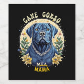 Cane Corso Mama Wijn Etiket (Enkel label)