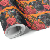 Cane Corso met Hartrozen Valentijnsdag Cadeaupapier (Rol Hoek)