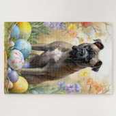 Cane Corso met Paaseieren Vakantie Legpuzzel (Horizontaal)