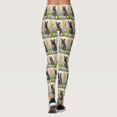 Cane Corso met Pasen Eieren Vakantie Leggings (Achterkant)