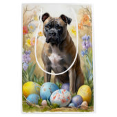 Cane Corso met Pasen Eieren Vakantie Medium Cadeauzakje (Voorkant)