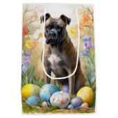 Cane Corso met Pasen Eieren Vakantie Medium Cadeauzakje (Achterkant)