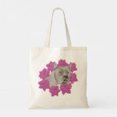 Cane Corso met roze bloemen Tote Bag (Achterkant)