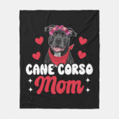 Cane Corso Moeder Fleece Deken (Voorkant)