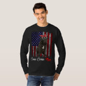 Cane Corso Mom American Flag T-shirt (Voorkant volledig)