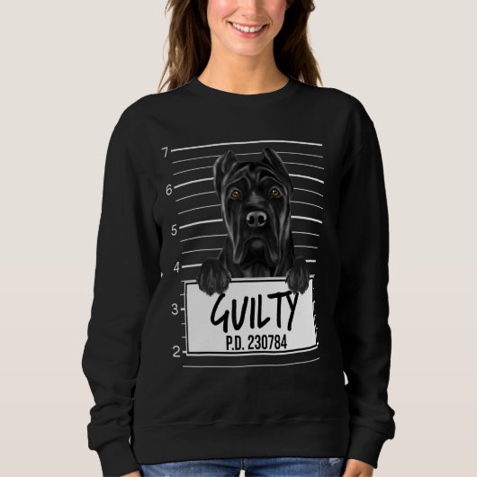 Cane Corso Mugshot Guilty Dog Trui (Voorkant)