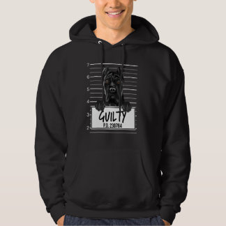 Cane Corso Mugshot Schuldige Hond Hoodie