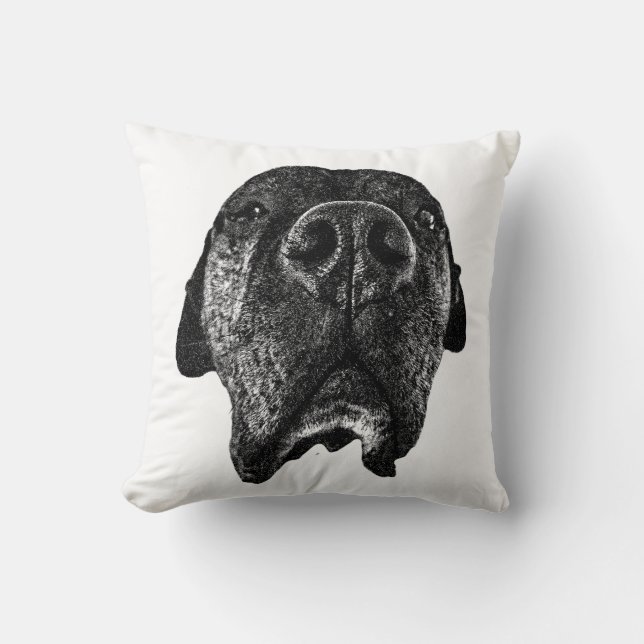 Cane Corso Nose Ink Pillow | Bold Design Kussen (Voorkant)