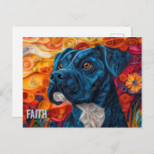 Cane Corso Papier Quilling Art Dog Portret Briefkaart (Voorkant / Achterkant)