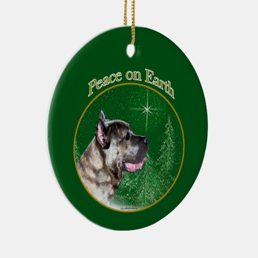 Cane Corso Peace Keramisch Ornament (Rechts)