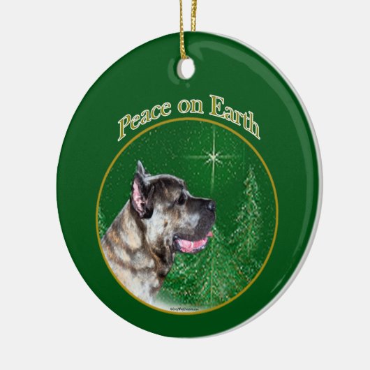 Cane Corso Peace Keramisch Ornament (Links)