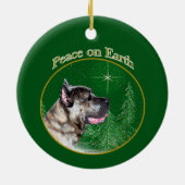 Cane Corso Peace Keramisch Ornament (Achterkant)