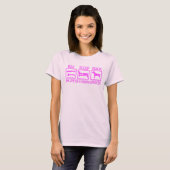 Cane Corso Pink met logo T-shirt (Voorkant volledig)