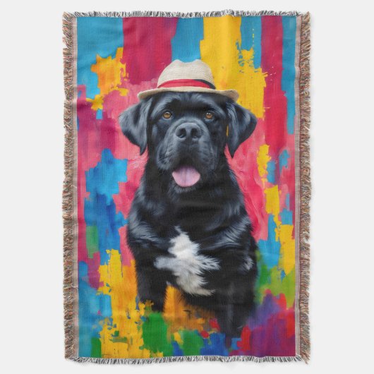 Cane Corso Pop Art Deken (Voorkant Verticaal)