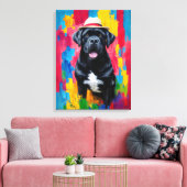 Cane Corso Pop Kunstportret Canvas Afdruk (Insitu (Woonkamer))