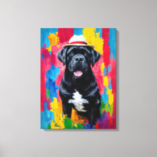 Cane Corso Pop Kunstportret Canvas Afdruk