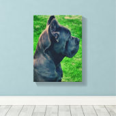 Cane Corso portret Canvas Afdruk (Insitu (Houten vloer))